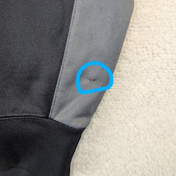 Nike Boy's XL Therma-Fit Hoodie Jacket Pull Over Black and Gray - Picture 6 of 7